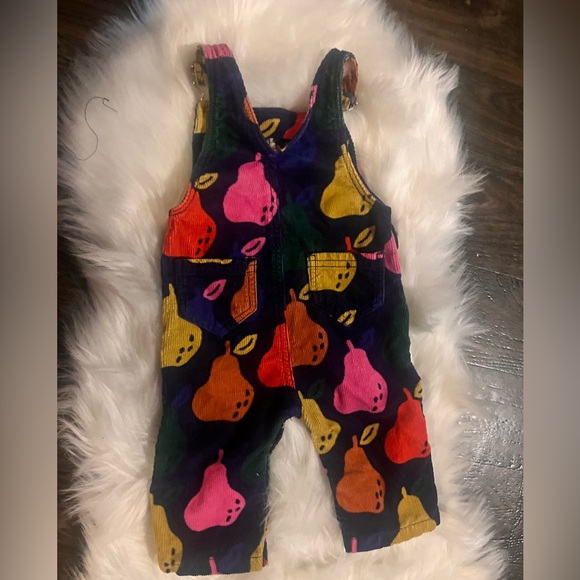 Hanna Anderrson 3/6 month colorful pear overalls - Picture 2 of 5